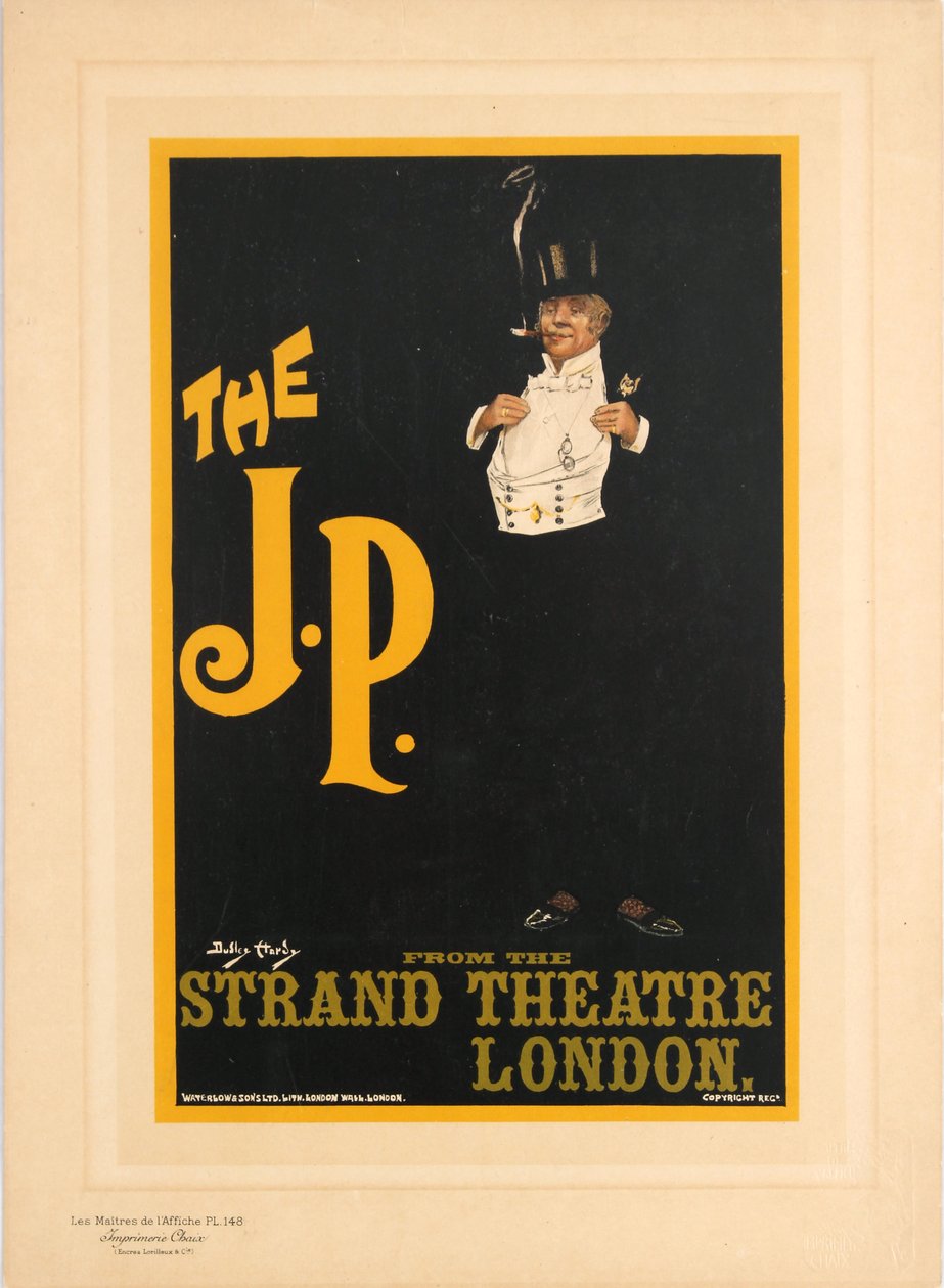 J.P. från Strand Theatre London, 1898. av Dudley Hardy