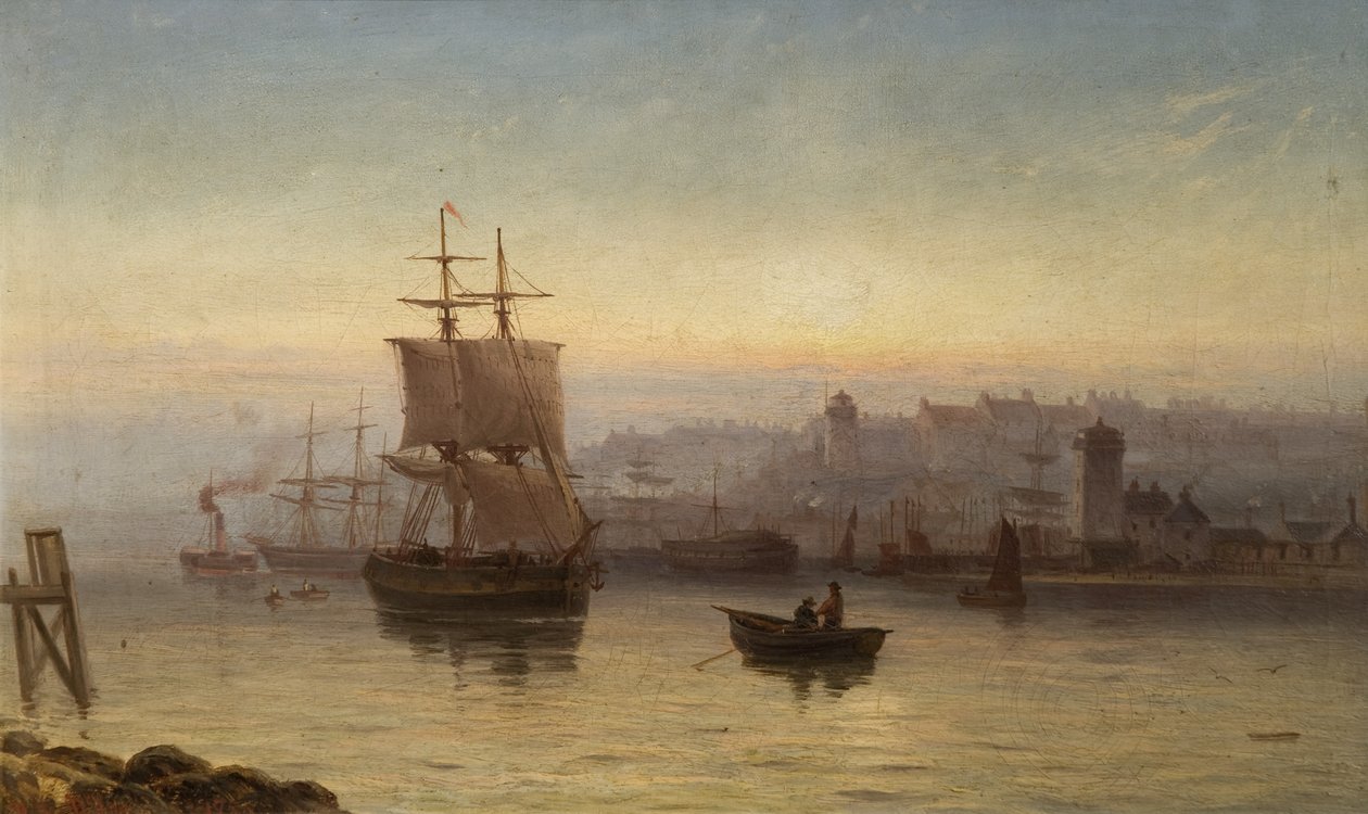Tyne mynning, norra stranden 1875 av Duncan F. McLea