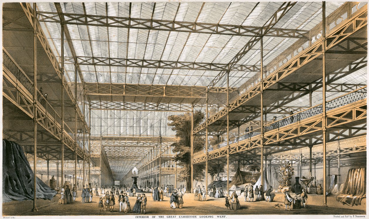 Stor utställning, Crystal Palace, Hyde Park, London, 1851 av Durond