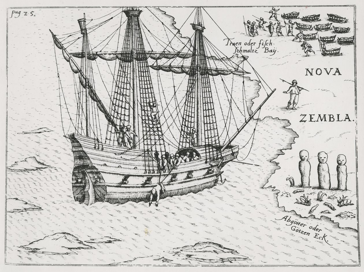 Barentsskepp vid Nova Zembla, 1598 av Dutch School