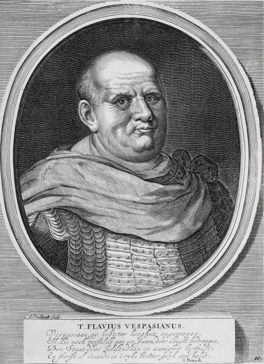 Kejsar Caesar Vespasianus Augustus av Dutch School