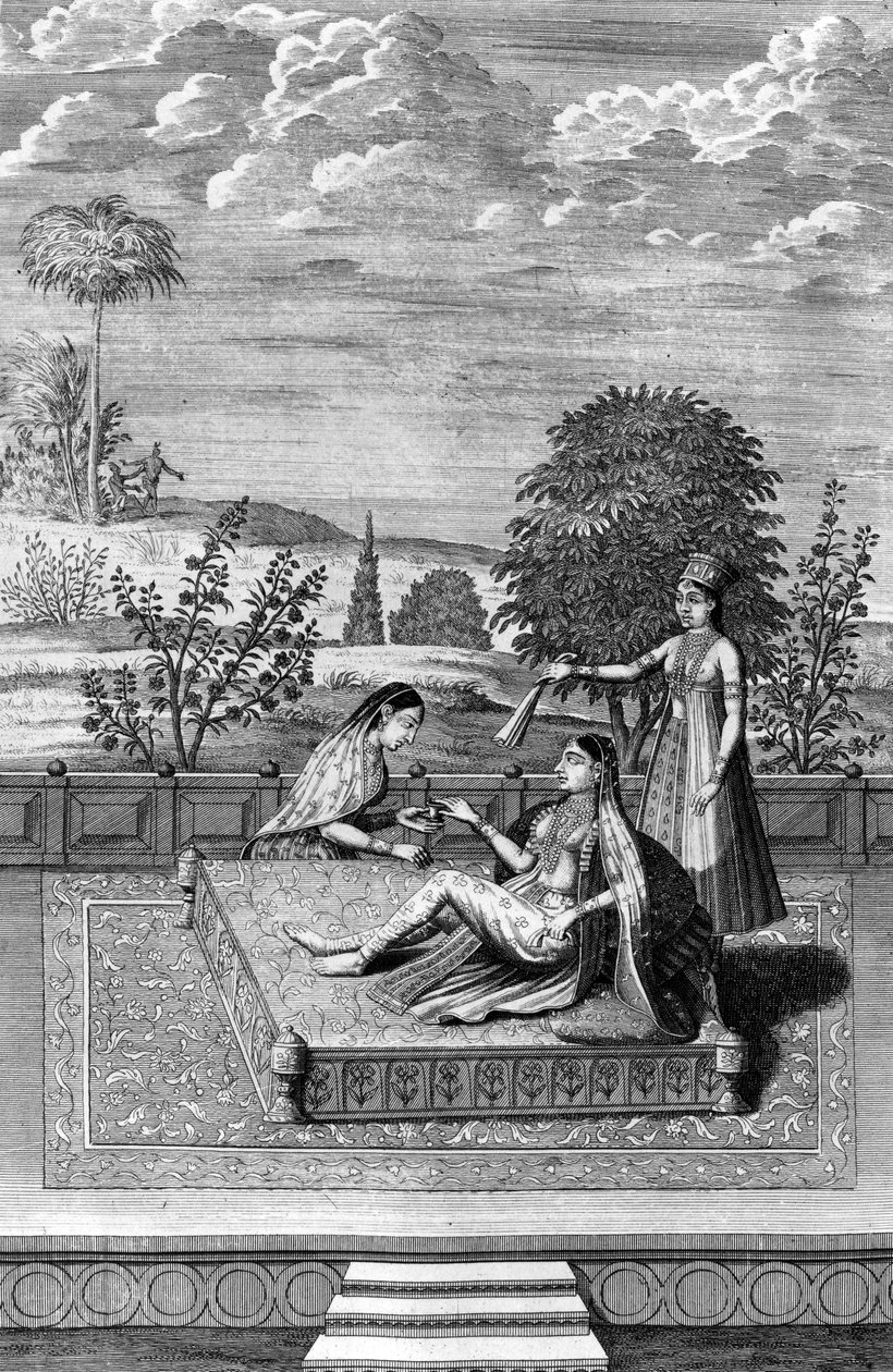Mumtaz Mahal, Shah Jahans fru, illustration från 