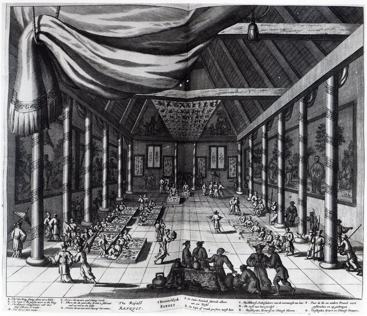Den kungliga banketten, illustration från 