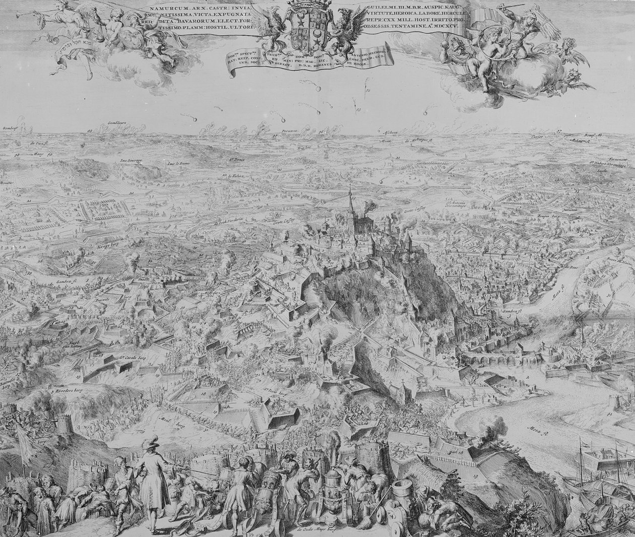 Belägringen av Namur, 1695 av Dutch School
