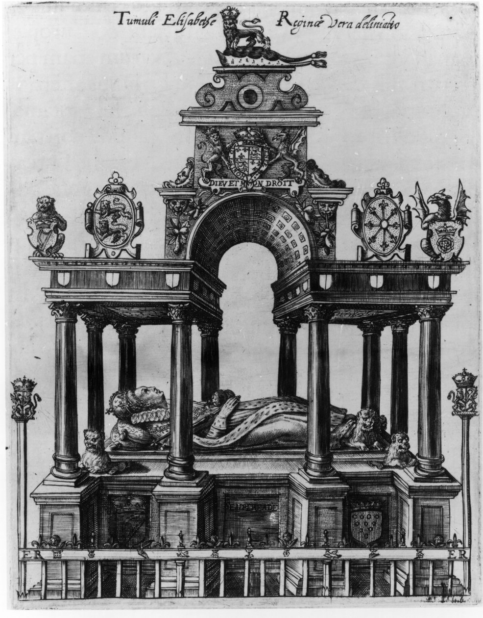 Elizabeth I:s grav, 1620 av Dutch School
