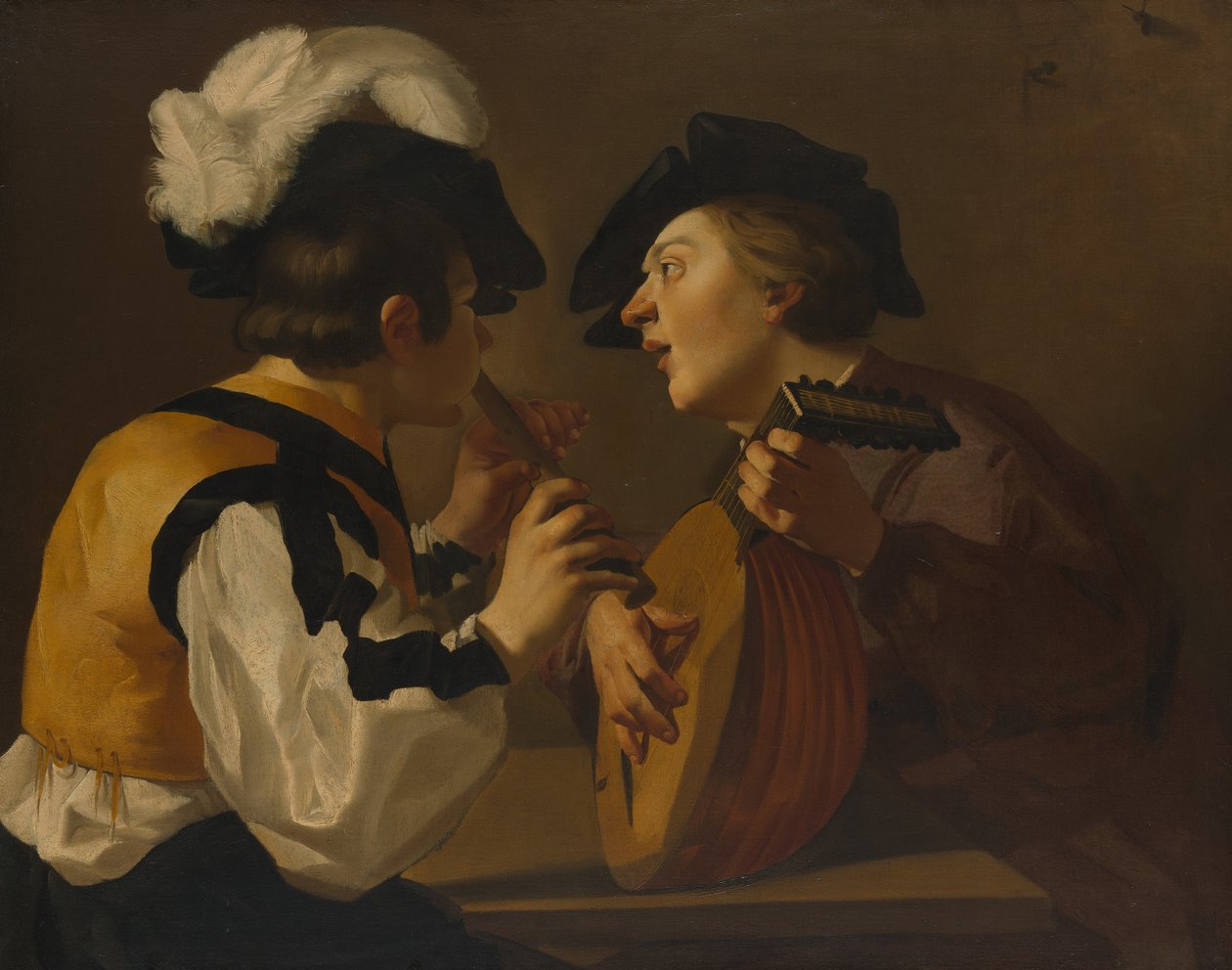Två musiker, 1600-talet. av Dutch