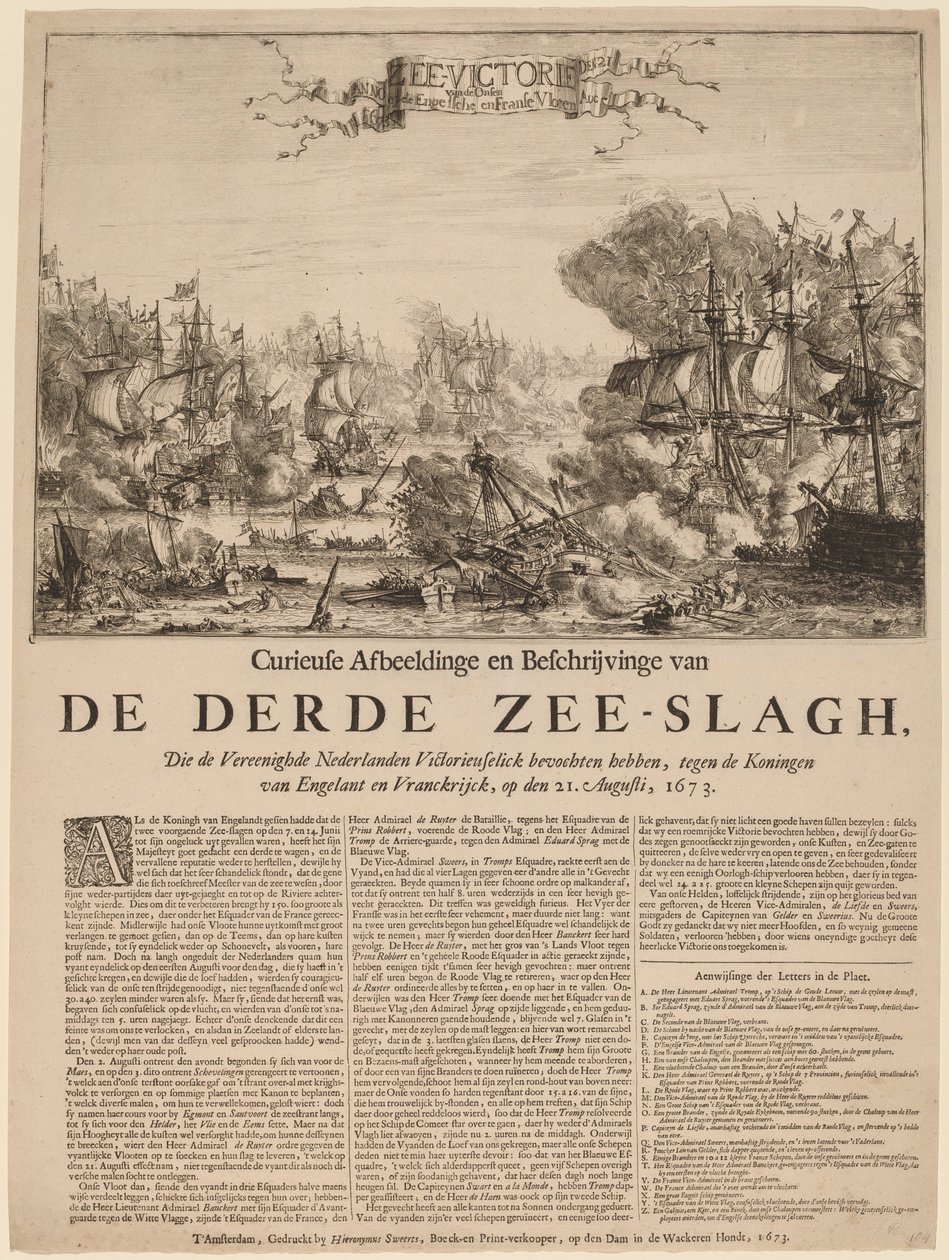 The Third Sea Battle (The Third Sea Battle) av Dutch 17th Century