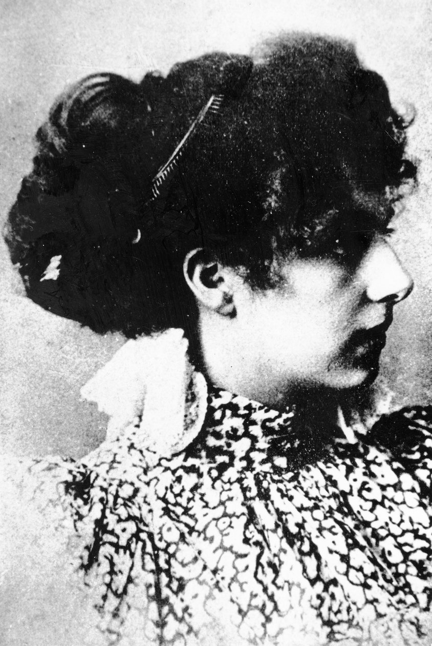 Mata Hari som ung flicka (s/v foto) av Dutch Photographer