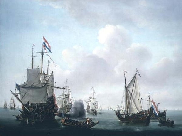En fraktscen av Dutch School