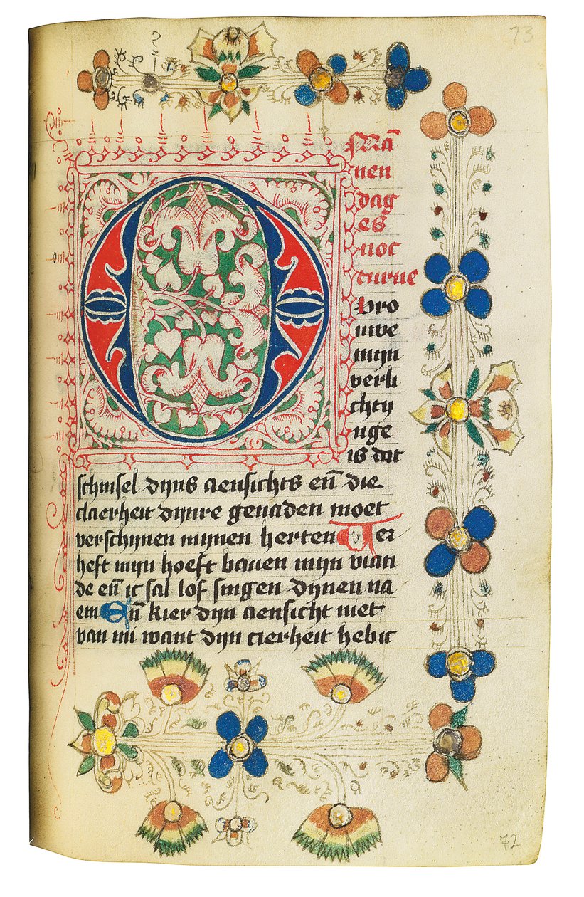 Tidsbok och bönbok på holländska, Nedre Rheinland, Emmerich, Cleves, ca 1480 av Dutch School