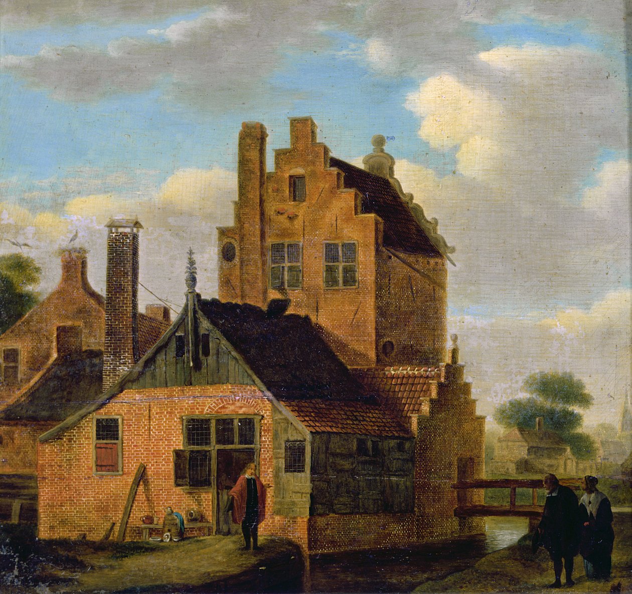 Hus i tegel av Dutch School