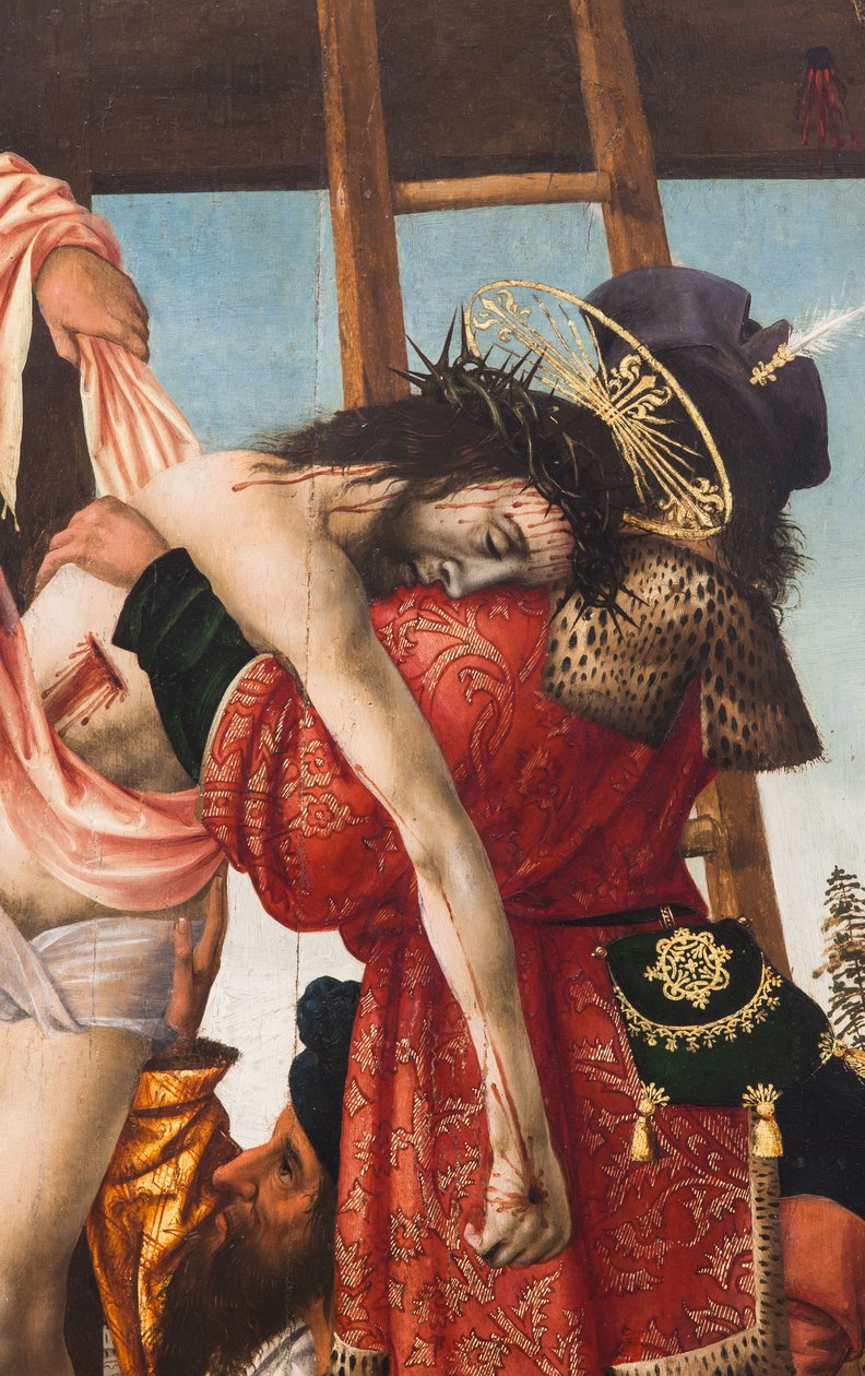 Nedtagning från korset,1520 (olja på duk) av Dutch School