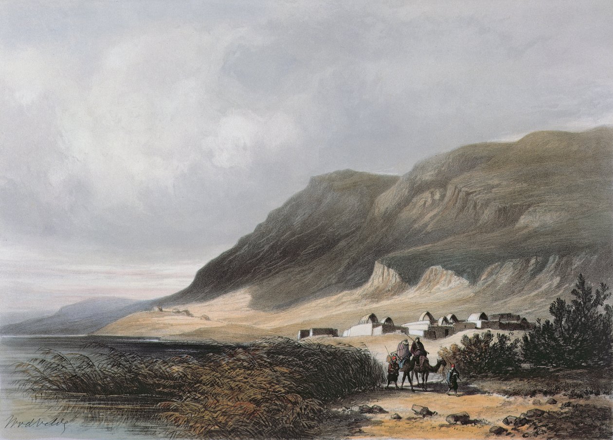 El-Mejdel (Magdala) graverad av Jean Jacottet (1806-c.1843); av Dutch School