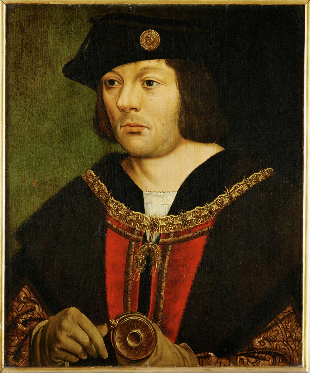 Guillaume III de Croy, herre av Chievres, inflytelserik rådgivare till Philip le Beau, son till kejsar Maximilian, lärare ... av Dutch School