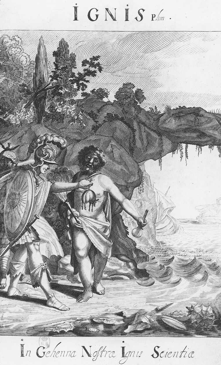 Ignis, från "De vises trappa eller de gamlas filosofi", av Barent Coenders van Helpen av Dutch School