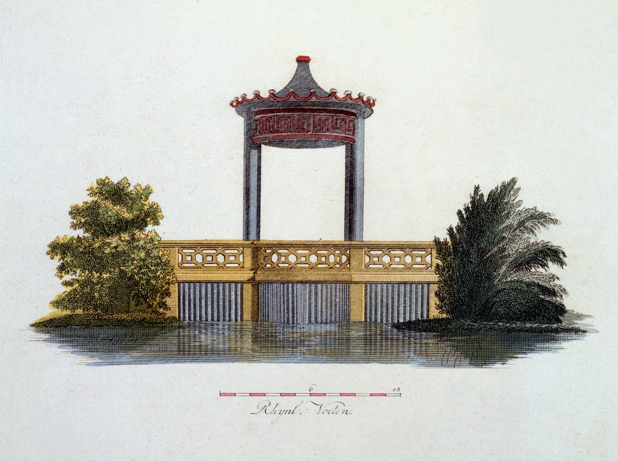 Illustration från Magazine of Garden Gems av G. van Laar, publicerad 1802 av Dutch School