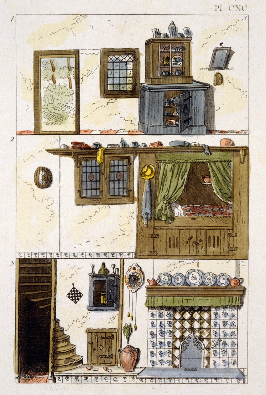 Illustration från Magazine of Garden Gems av G Van Laar, 1802 av Dutch School