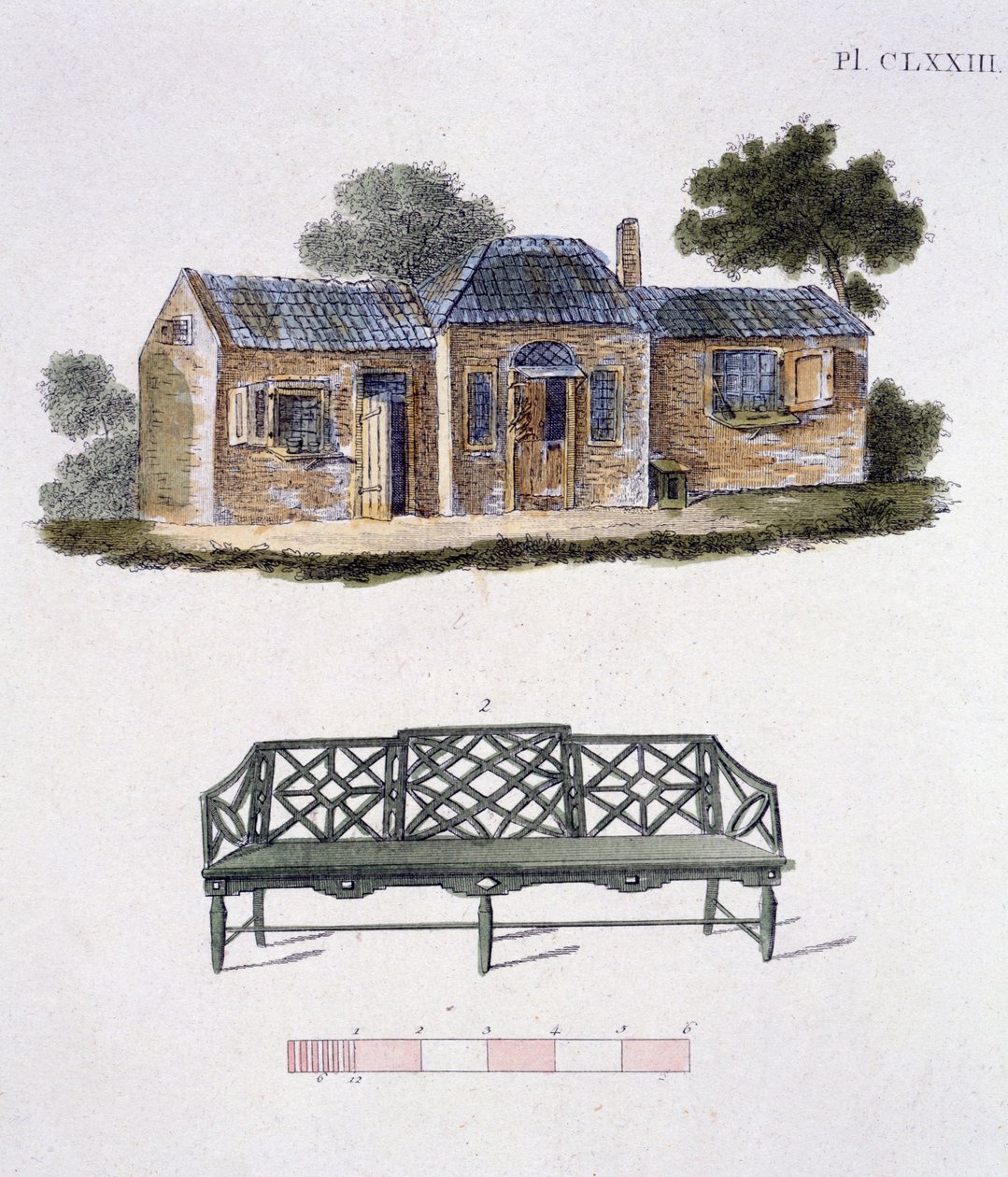 Illustration från Magazine of Garden Gems av G Van Laar, 1802 av Dutch School
