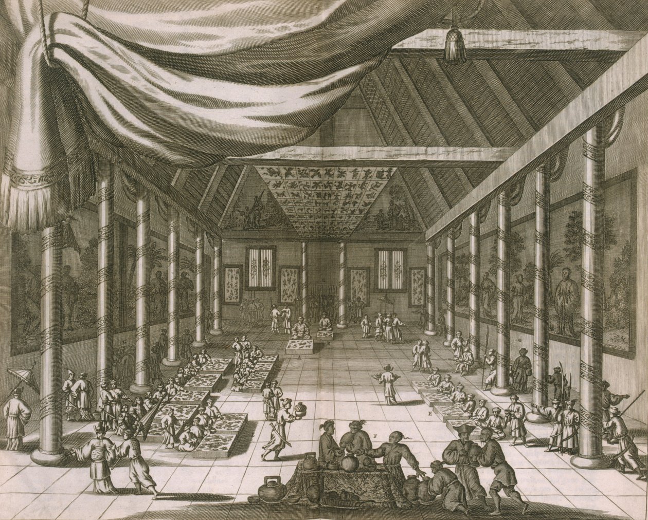 Kejserliga palatset, Peking, 1670 av Dutch School