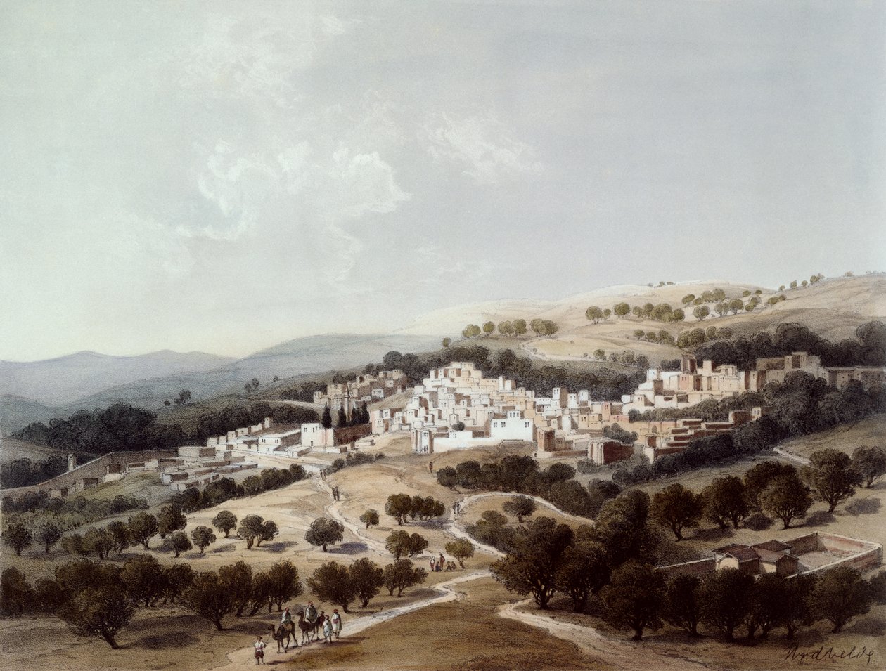 Nazareth, graverad av Terry av Dutch School