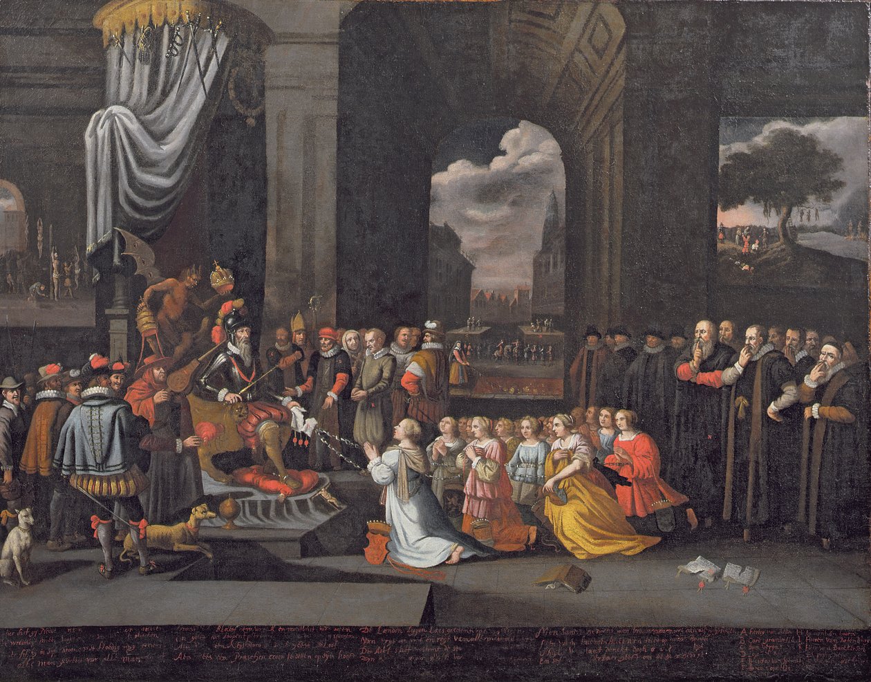 Förföljelse av hertigen av Alba 1568 av Dutch School