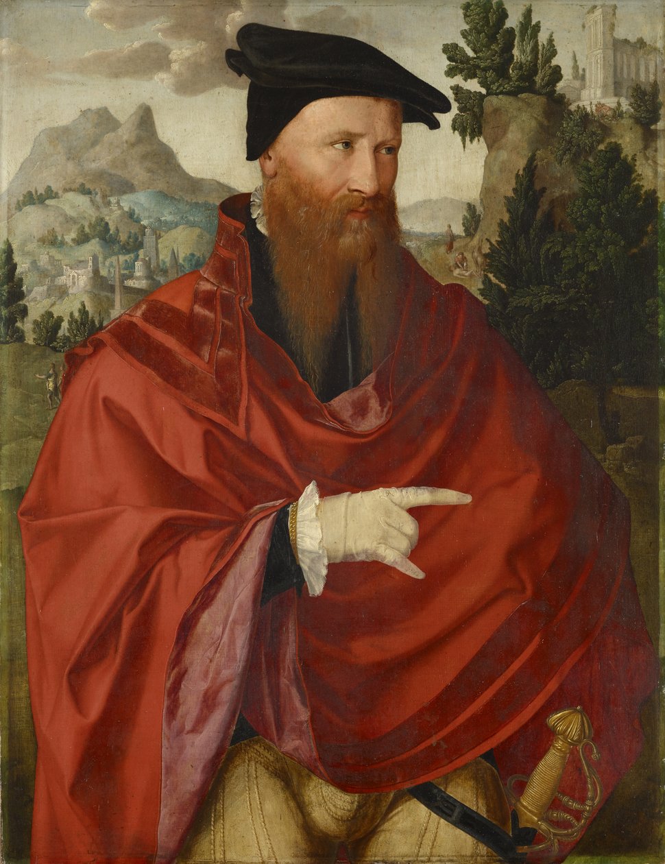 Porträtt av anabaptisten David Joris, ca 1540-45 av Dutch School