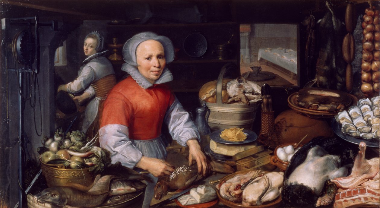 Förberedelser för en fest, 1575-1625 av Dutch School