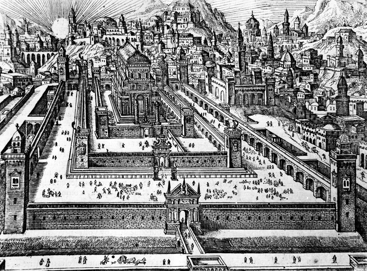 Rekonstruktion av Salomos tempel, ca 1700 av Dutch School