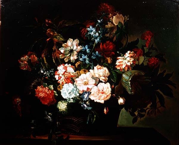 Stilleben med blommor av Dutch School