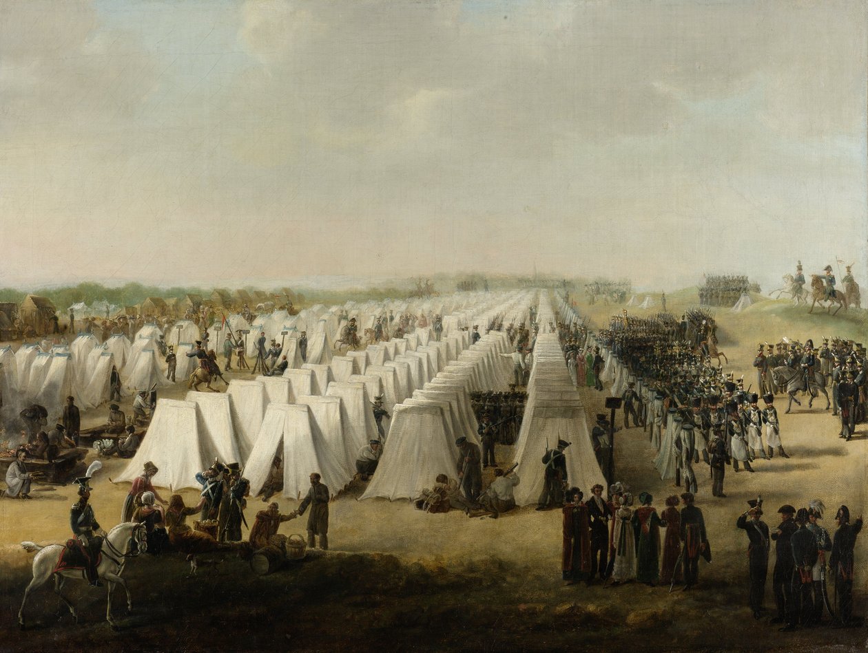 Armélägret i Rijen, 1831-5 av Dutch School