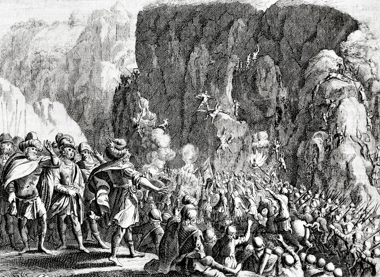 Belägringen av Masada, ca 1700 av Dutch School