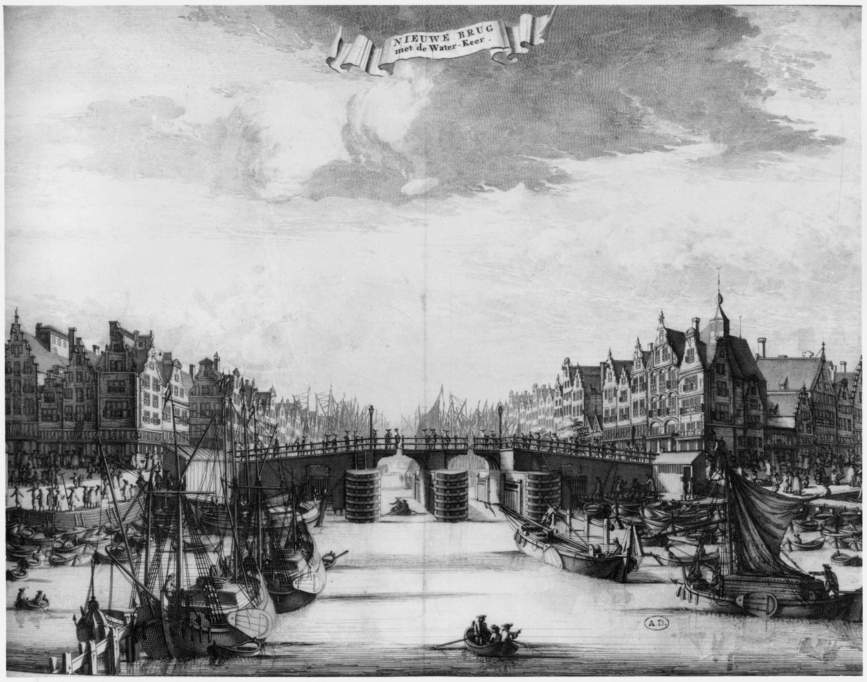 Den nya bron i Amsterdam av Dutch School