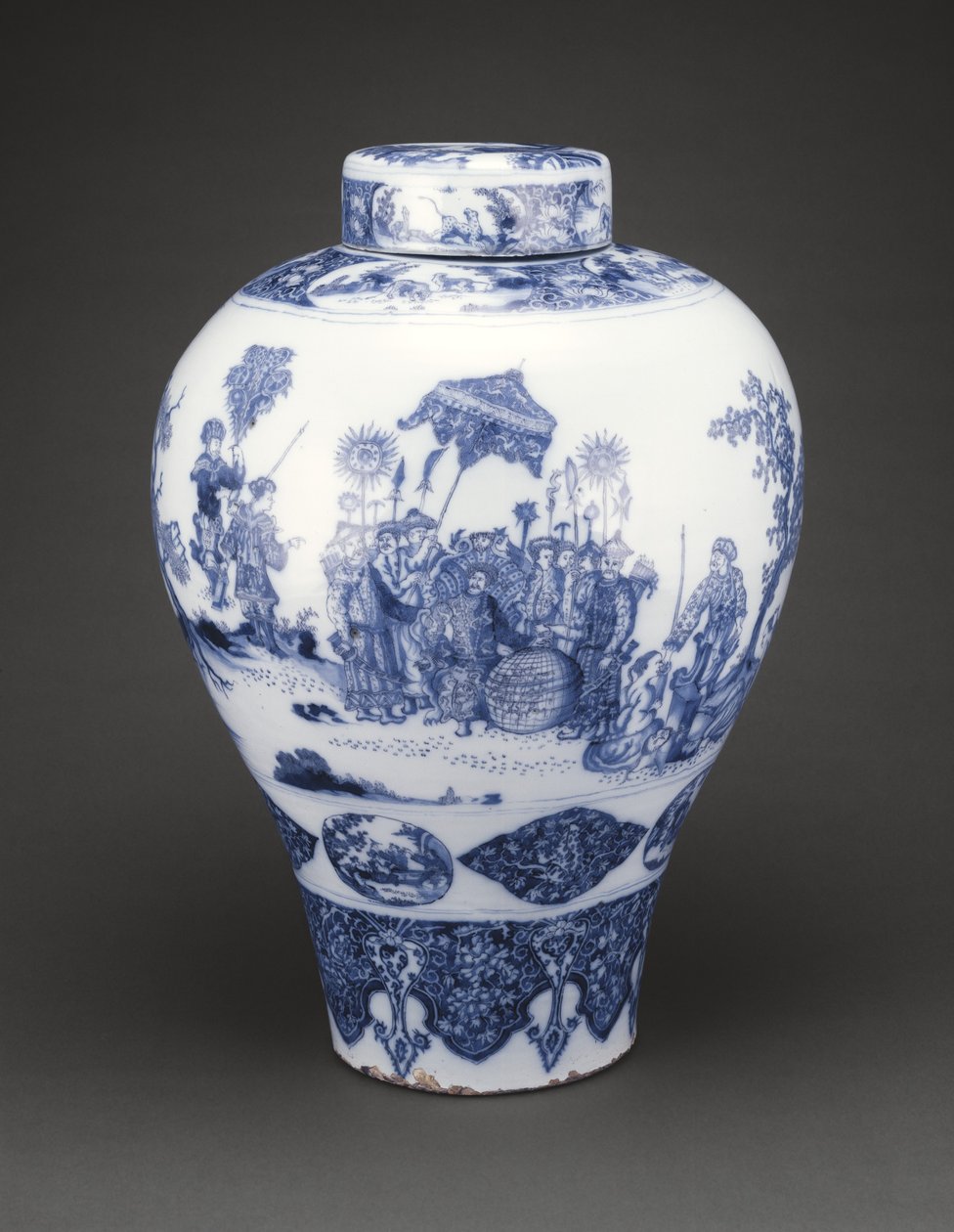 Vas med lock, 1678-80 av Dutch School
