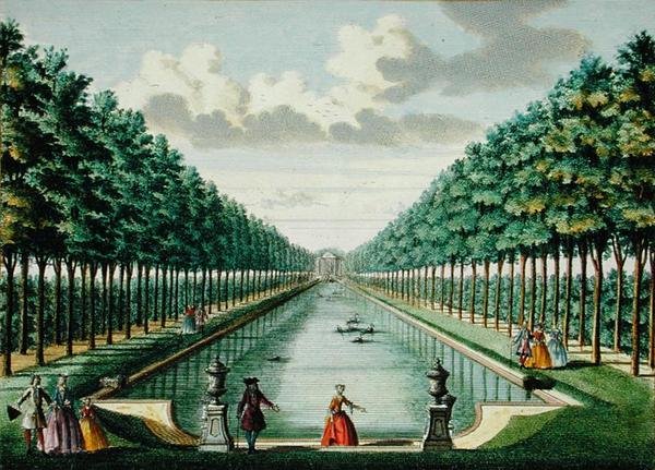 Utsikt över paviljongen och kanalen, från 