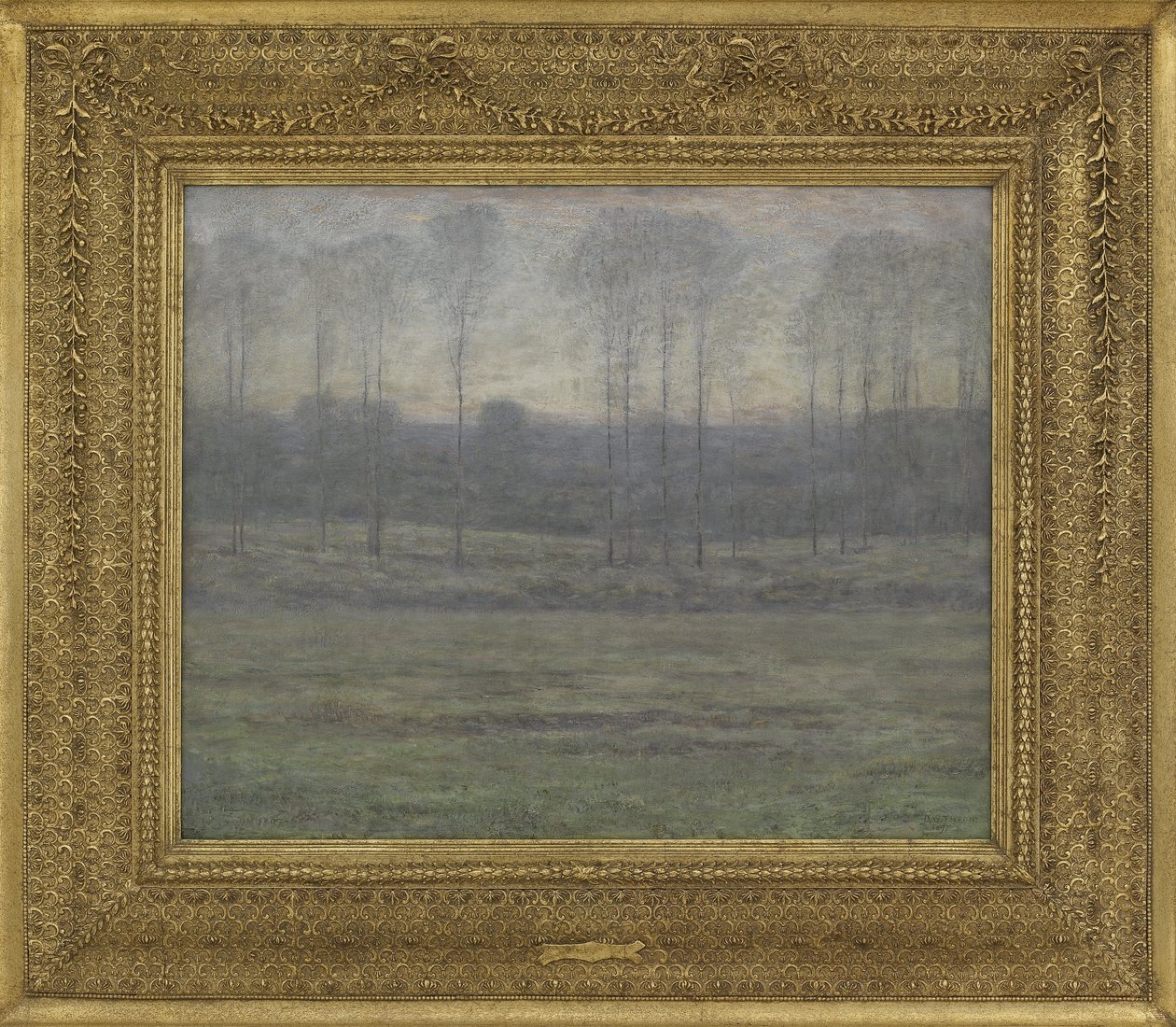 Daggry: maj 1897-98 (olja på träpanel) av Dwight William Tryon