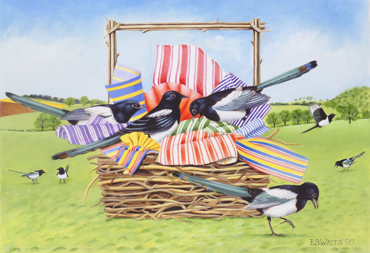Skator, 1990 (akryl) av E.B. Watts