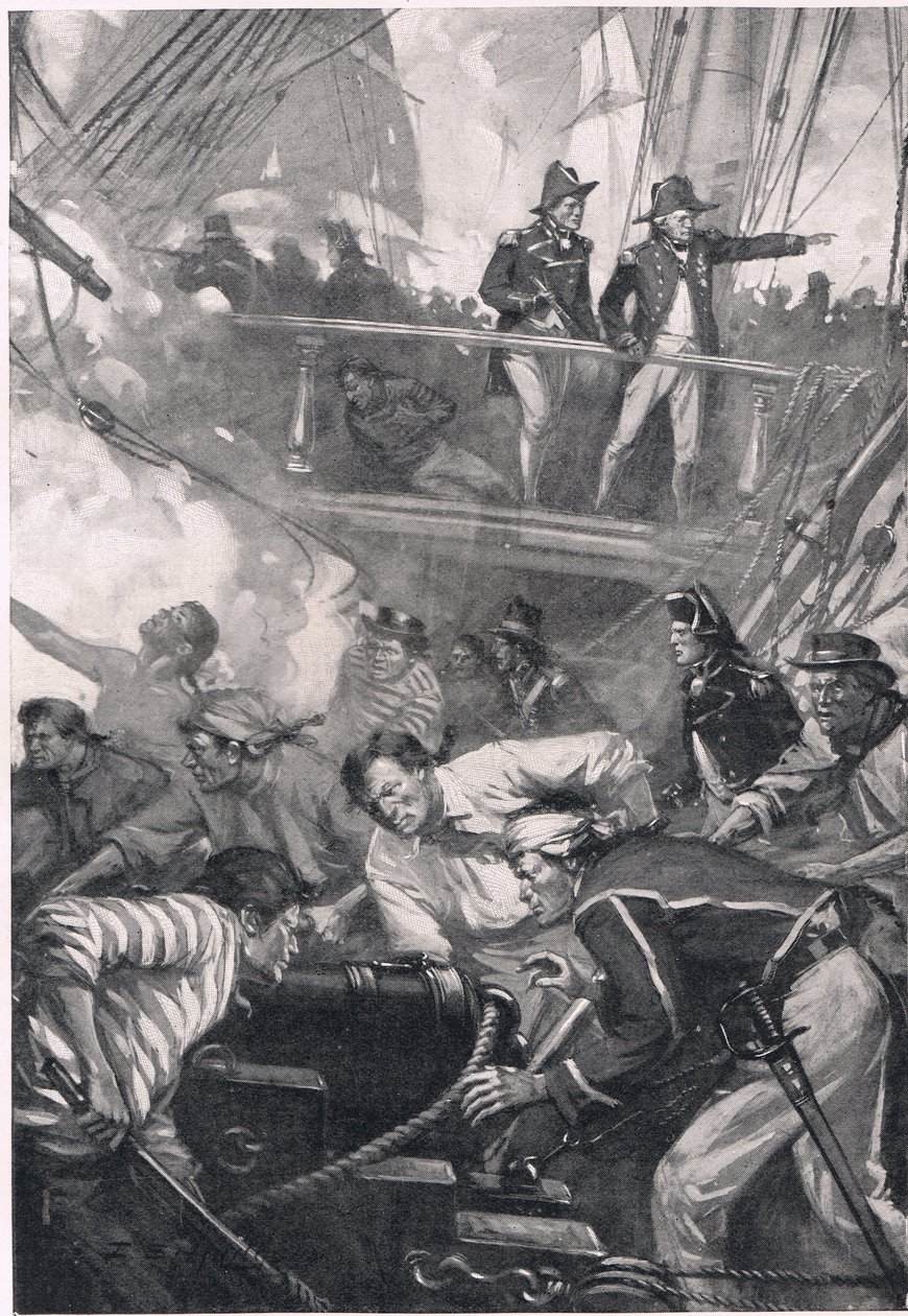 How They Fight in the Days of Old, illustration från 