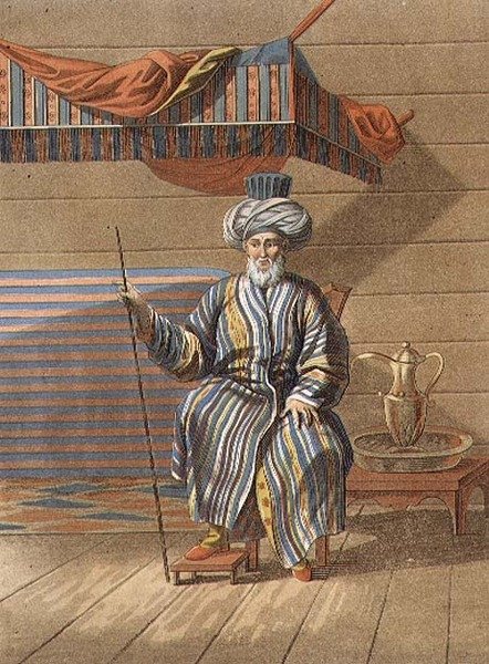Tartar Elder, graverad av Jegor Skotnikoff (1782-1843) (litho) av E. (after) Karnejeff