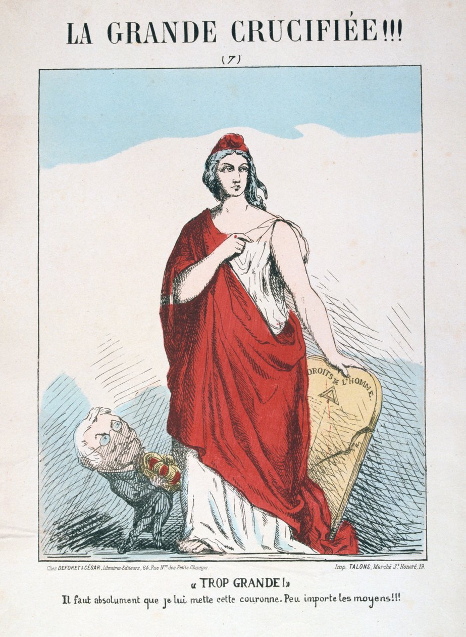 Allegori över det republikanska Frankrike, 1871. av E. Courtaux