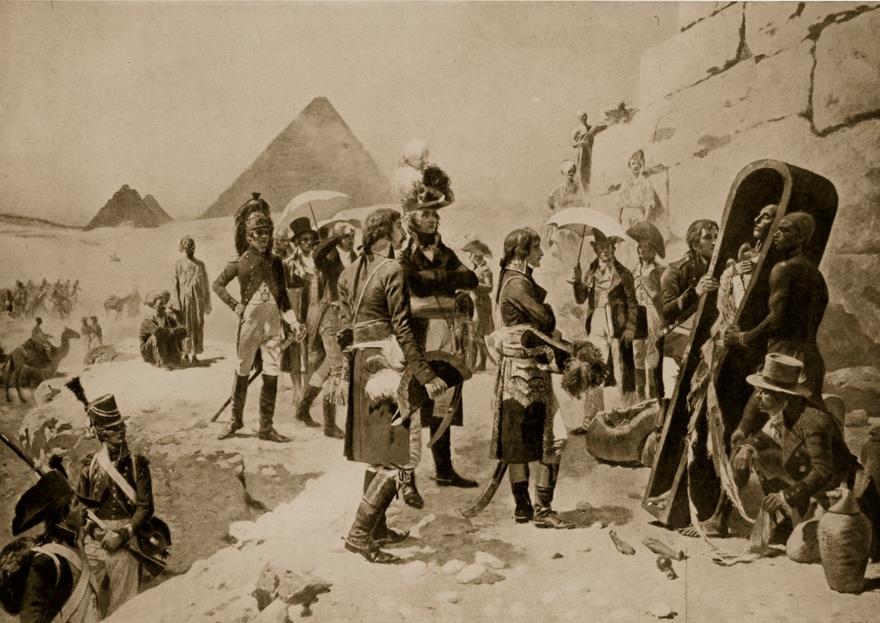 Napoleon i Egypten, illustration från 
