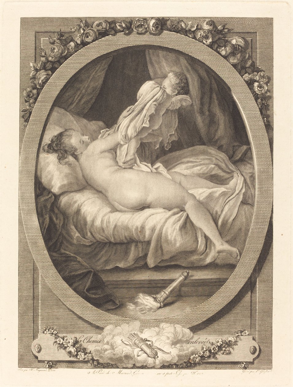 Skjortan borttagen av E. Guersant after Jean Honoré Fragonard