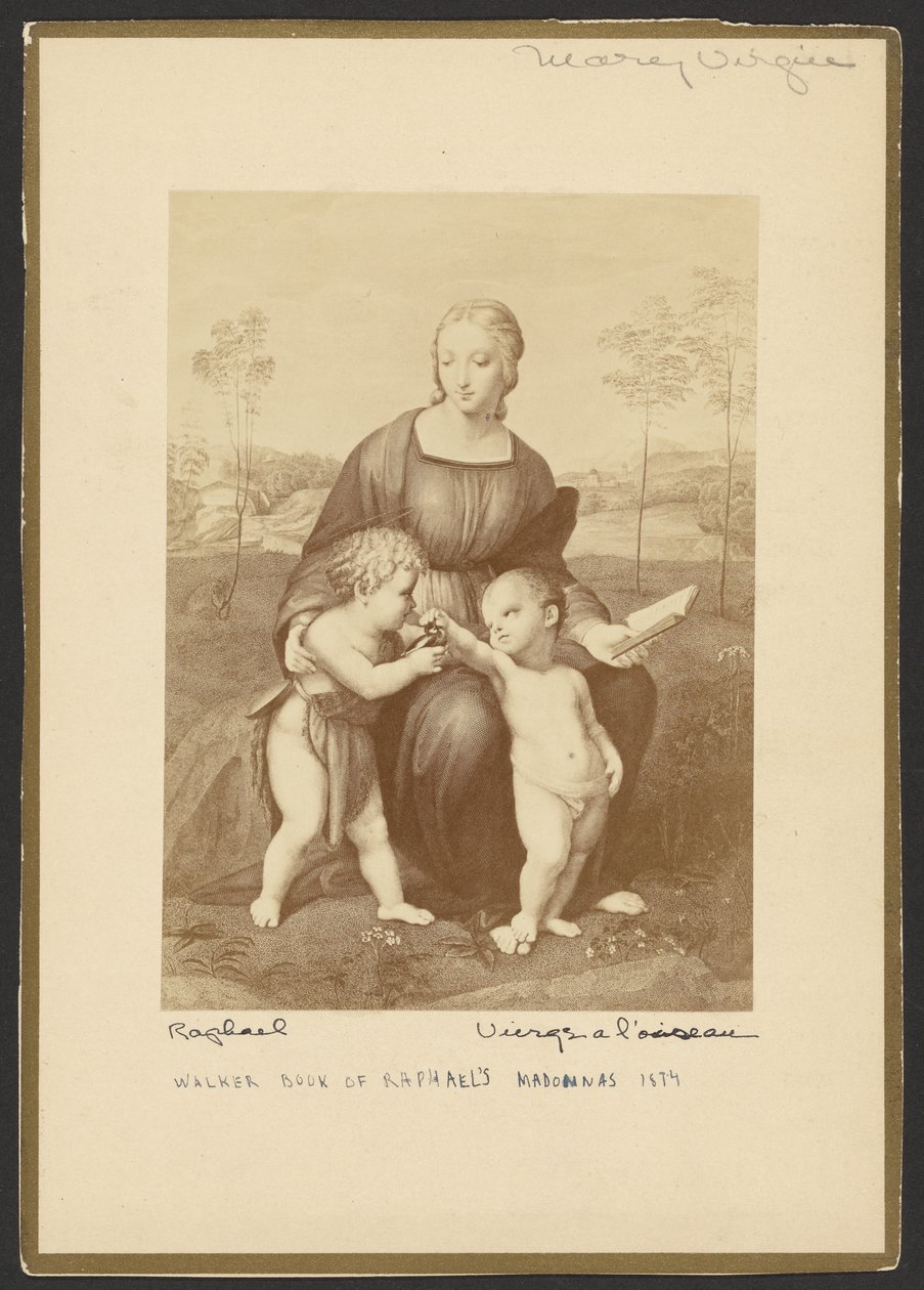 Jungfru och fågel av E. Hufnagel