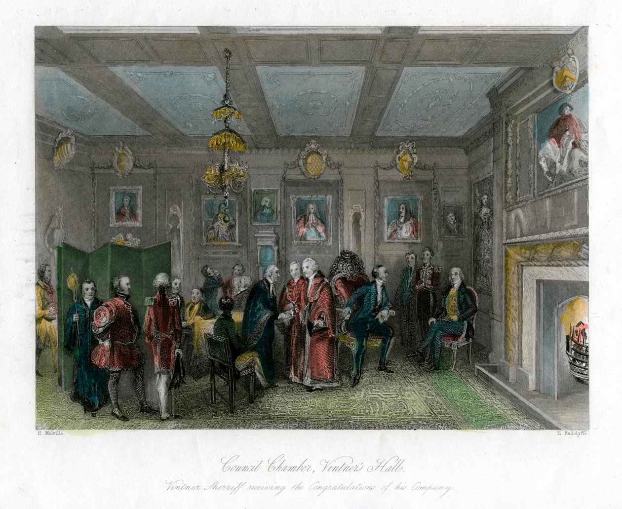 Rådskammaren, Vintners Hall, City of London. av E. Redclyffe