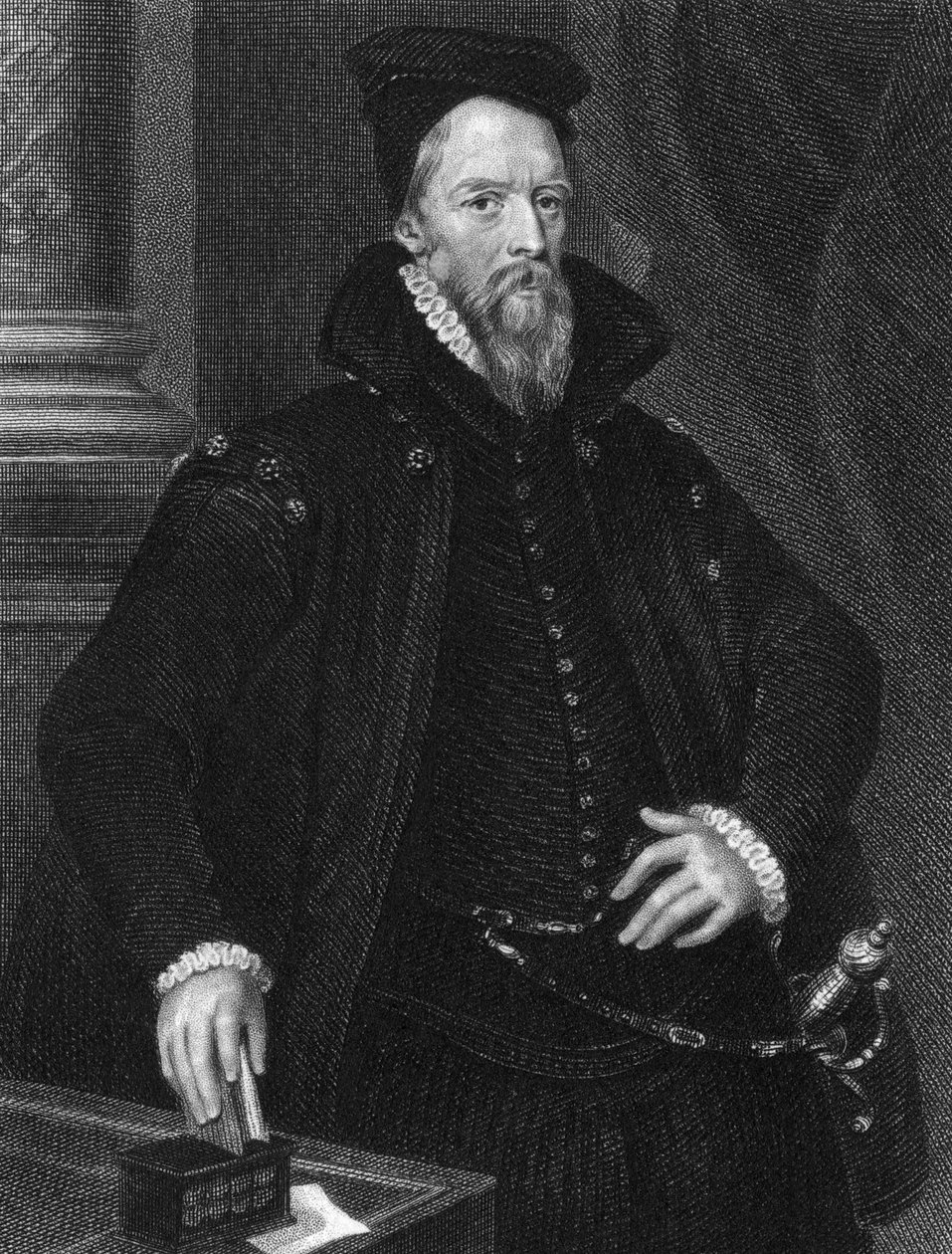 Ambrose Dudley, 3:e Earl of Warwick d. 1589, 1825 av E. Scriven