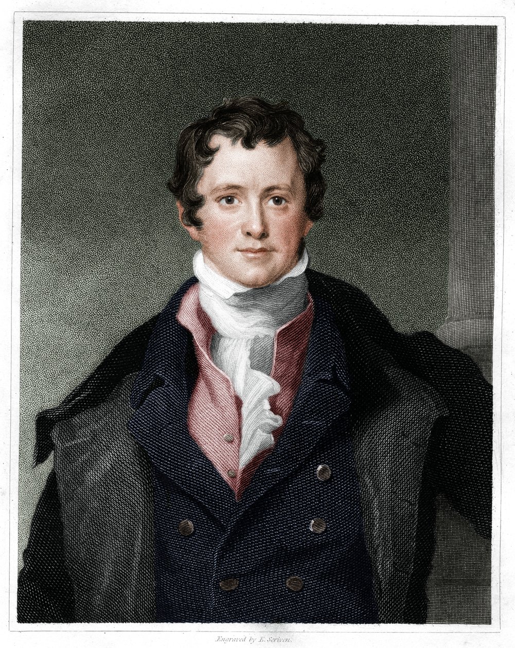 Humphry Davy, engelsk kemist, 1833 av E. Scriven