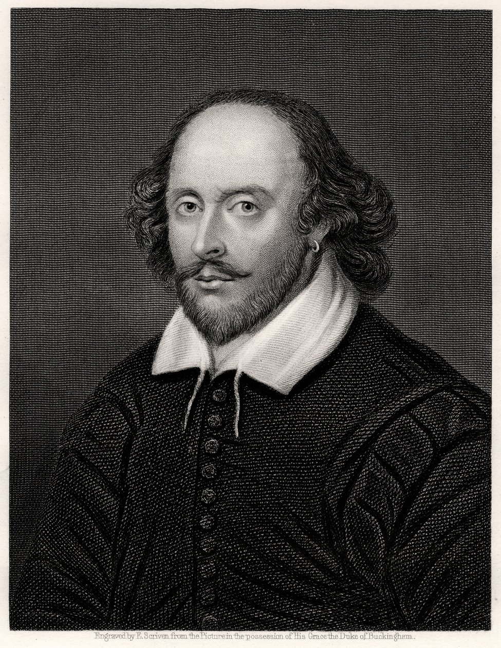 William Shakespeare, engelsk dramatiker, 1800-talet av E. Scriven