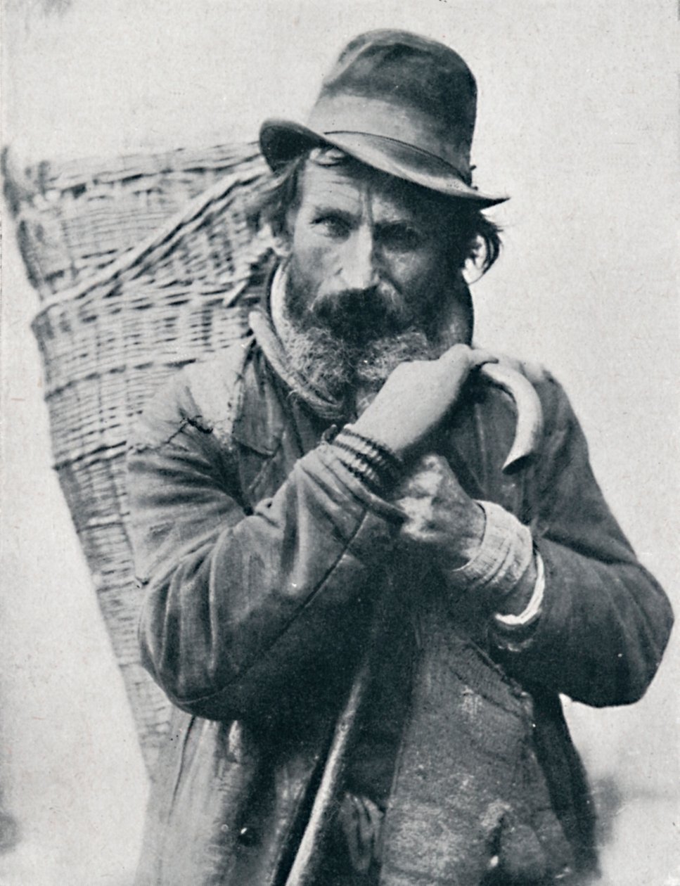 En tysk gatuhandlare, Ehningen District, Württemberg, 1912 av E Uhlenhuth