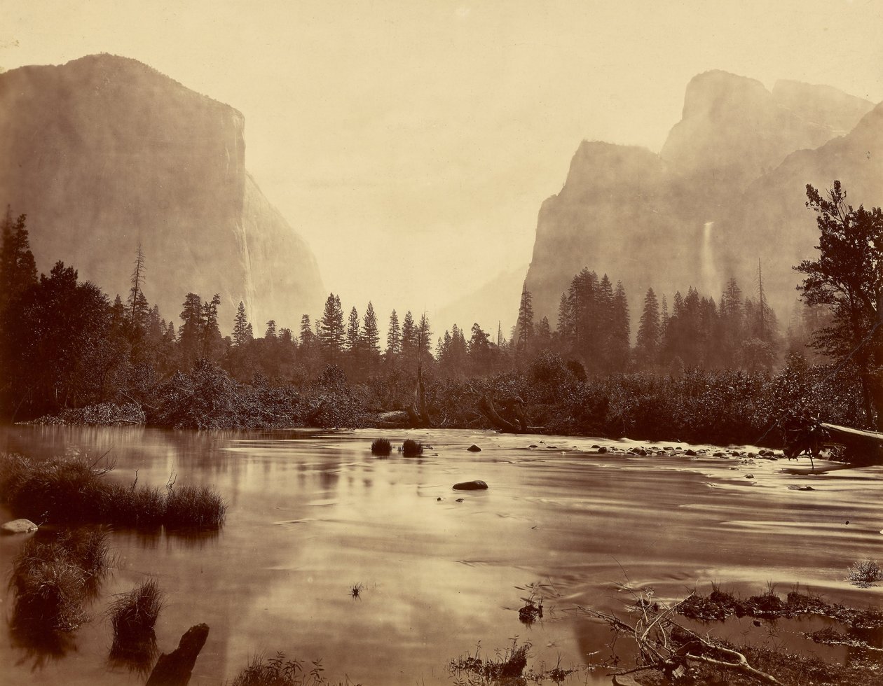 Yosemites dal, från Rocky Ford av Eadweard Muybridge
