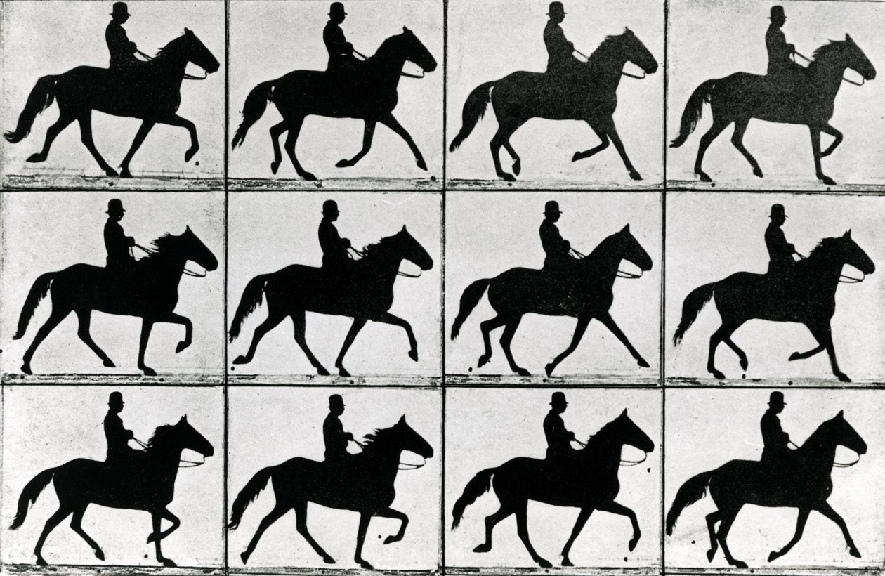 One Stride in Eleven Phases, 1881, illustration från 