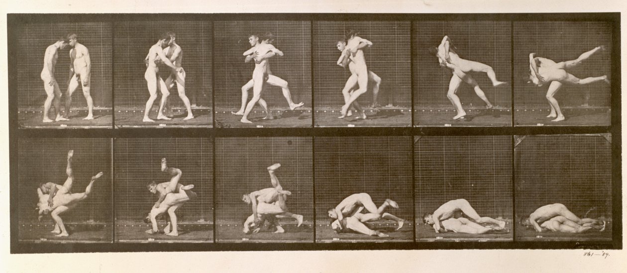 Two Men Wrestling, skylt 347 från 